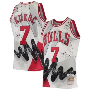 Toni Kukoc Chicago Bulls Hardwood Classics 1995/96 Hyper Hoops Swingman Bold Jersey White