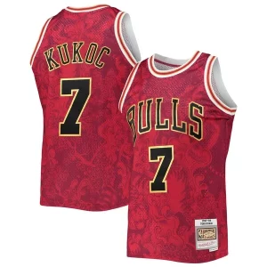 Toni Kukoc Chicago Bulls Hardwood Classics Éclatant 1997/98 Lunar New Year Swingman Jersey Red