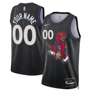 Toronto Raptors Nike Unisex Incontournable 2024/25 Custom Swingman Jersey City Edition Black