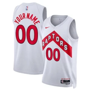 Toronto Raptors Nike Unisex Swingman Custom Jersey White Haut de gamme Association Edition