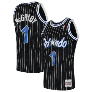 Tracy McGrady Orlando Magic Hardwood Classics Swingman Magnifique Jersey Black/Blue