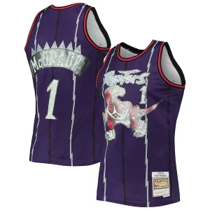 Tracy McGrady Toronto Raptors 1998/99 Hardwood Classics NBA 75th Anniversary Diamond Swingman Splendide Jersey Purple
