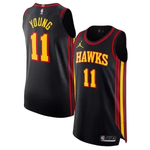 Trae Young Atlanta Hawks Jordan Brand Authentic Player Jersey Statement Superbe Edition Black