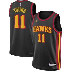Trae Young Atlanta Hawks Jordan Superbe Brand Youth Swingman Jersey Statement Edition Black