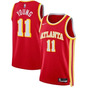 Trae Young Atlanta Hawks Nike Unique Unisex Swingman Jersey Icon Edition Red/White