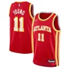 Trae Young Atlanta Hawks Nike Refiné Youth Swingman Jersey Icon Edition Red