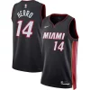 Tyler Herro Miami Heat Nike Élégant Unisex Swingman Jersey Icon Edition Black
