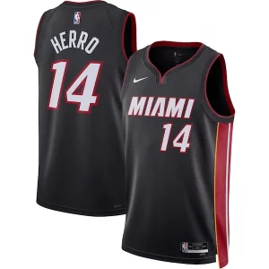 Tyler Herro Miami Heat Nike Élégant Unisex Swingman Jersey Icon Edition Black