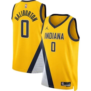 Tyrese Haliburton Indiana Pacers Jordan Brand Unisex Swingman Jersey Statement Edition Gold Premium