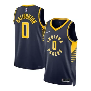 Tyrese Haliburton Indiana Pacers Nike Unisex Swingman Jersey Magnifique Icon Edition Navy