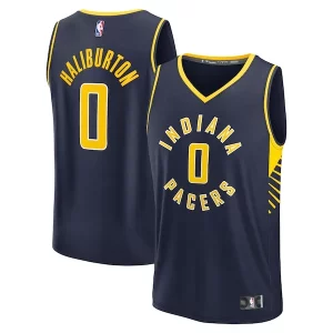 Tyrese Haliburton Indiana Pacers Youth Fast Break Replica Player Jersey Icon Edition Navy Captivant