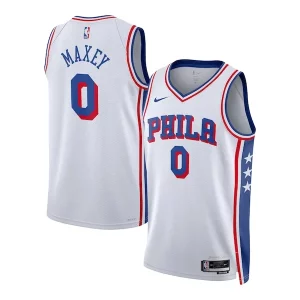 Tyrese Maxey Philadelphia 76ers Distingué Nike Unisex Swingman Jersey Association Edition White