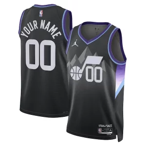 Utah Jazz Jordan Brand Unisex 2024/25 Custom Swingman Jersey Statement Edition Black Confortable