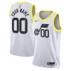 Utah Jazz Nike Unisex Swingman Custom Jersey White Confortable Association Edition
