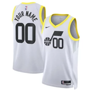 Utah Jazz Nike Unisex Swingman Custom Jersey White Confortable Association Edition