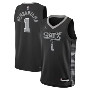 Victor Wembanyama San Antonio Spurs Jordan Brand Youth Swingman Jersey Statement Charming Edition Black
