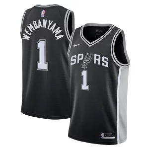 Victor Wembanyama San Antonio Spurs Nike Youth Unique Swingman Jersey Icon Edition Black