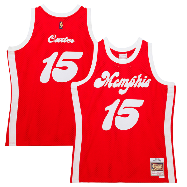 Vince Carter Memphis Grizzlies 2015/16 Collectible Hardwood Classics Swingman Jersey Red