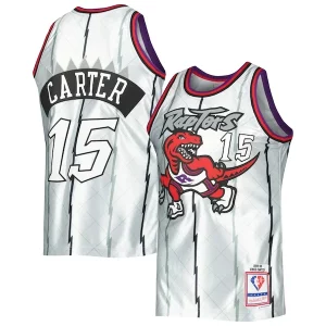 Vince Carter Toronto Raptors 1998/99 Hardwood Prime Classics 75th Anniversary Swingman Jersey Platinum