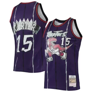 Vince Carter Toronto Raptors 1998/99 Hardwood Classics NBA 75th Notable Anniversary Diamond Swingman Jersey Purple