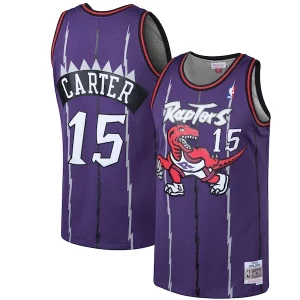Vince Carter Toronto Raptors Admirable 1998/99 Hardwood Classics Swingman Jersey Purple/White