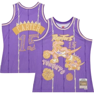 Vince Gracieux Carter Toronto Raptors 1998/99 Swingman Sidewalk Sketch Jersey Purple