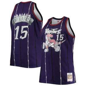 Vince Carter Toronto Magnifique Raptors Big & Tall 1998/99 NBA 75th Anniversary Diamond Swingman Jersey Purple