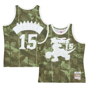 Vince Carter Toronto Raptors Hardwood Classics 1998/99 Ghost Exclusif Green Swingman Jersey Camo