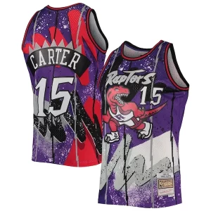 Vince Carter Toronto Raptors Hardwood Dashing Classics 1998/99 Hyper Hoops Swingman Jersey Purple