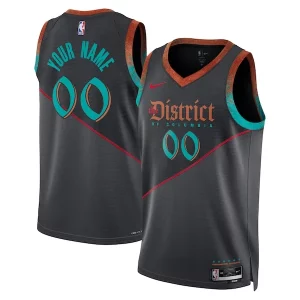 Washington Wizards Nike Unisex 2023/24 Custom Swingman Jersey Black City Edition Dashing