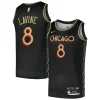 Zach LaVine Chicago Prime Bulls Nike Swingman Player Jersey City Edition Black