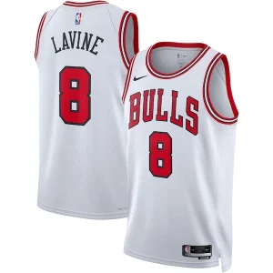 Zach LaVine Personalisable Chicago Bulls Nike Unisex Swingman Jersey Association Edition White/Red