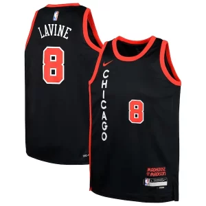 Zach LaVine Chicago Bulls Notable Nike Youth Swingman Replica Jersey City Edition Black