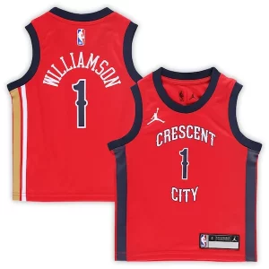 Zion Williamson New Captivant Orleans Pelicans Jordan Brand Preschool 2022/23 Replica Jersey Statement Edition Red
