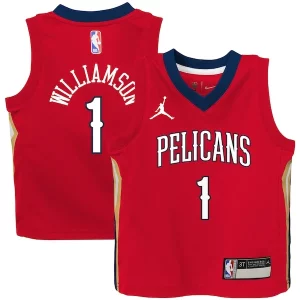 Zion Williamson New Orleans Pelicans Jordan Brand Gracieux Toddler 2020/21 Jersey Red Statement Edition