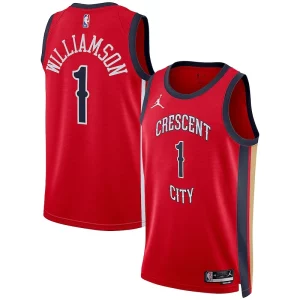 Zion Williamson New Orleans Pelicans Jordan Brand Unisex Moderne Swingman Jersey Statement Edition Red