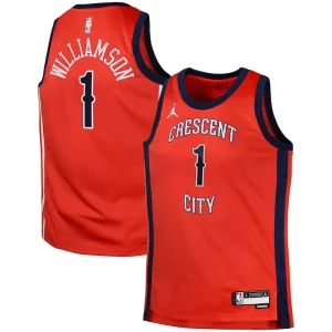 Zion Williamson Superbe New Orleans Pelicans Jordan Brand Swingman Jersey Statement Red