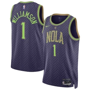 Zion Refiné Williamson New Orleans Pelicans Nike Unisex 2024/25 Swingman Player Jersey City Edition Purple