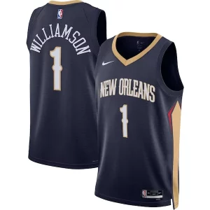 Zion Williamson New Orleans Pelicans Nike Notable Unisex Swingman Jersey Icon Edition Navy/White