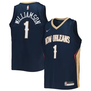 Zion Williamson New Orleans Confortable Pelicans Nike Youth 2021/22 Diamond Swingman Jersey Icon Edition Navy