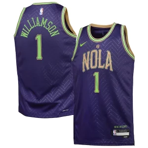 Zion Williamson New Orleans Pelicans Nike Éclatant Youth 2024/25 Swingman Player Jersey City Edition Purple