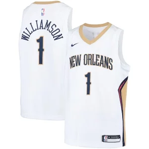 Zion Williamson New Orleans Pelicans Nike Classique Youth Swingman Player Jersey Association Edition White/Navy