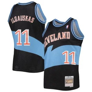 Zydrunas Ilgauskas Cleveland Cavaliers Hardwood Classics Swingman Magnifique Jersey Black